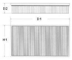 Champion u665/606 filtr powietrza nissan 300zx 3.0t 12v 89-, honda civic v coupe (ej)