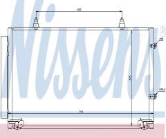 Nissens 94757 chłodnica klimatyzacji z osuszaczem toyota, toyota camry (mcv3_, acv3_, _xv3_)
