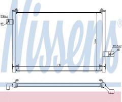 Nissens 94847 chłodnica klimatyzacji subaru, subaru forester (sf)
