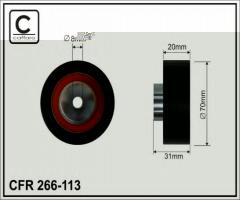 Caffaro 266-113 rolka napinacza rover, mg mg zr, rover cabriolet (xw)