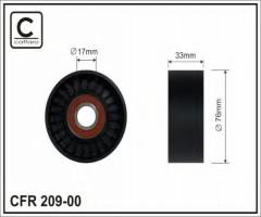 Caffaro 209-00 rolka prowadząca kia, hyundai h-1 / starex, kia sorento i (jc)
