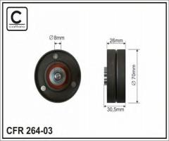 Caffaro 264-03 rolka prowadząca mazda, mazda 3 (bk)