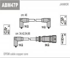 Janmor abm47p przewody wysokiego napięcia komplet vw, vw polo (6n1)