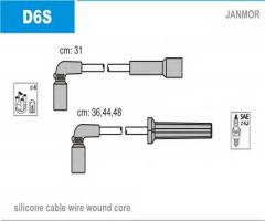 Janmor d6s przewody wysokiego napięcia komplet daewoo, daewoo lanos (klat)
