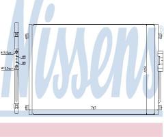Nissens 94557 chłodnica klimatyzacji chrysler, chrysler voyager iv (rg, rs), dodge caravan (rg_)