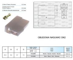 Connect on2b obudowa nasuwki ok1c 6,3j