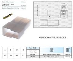 Connect ok2b obudowa wsuwki ok2b 6,3e