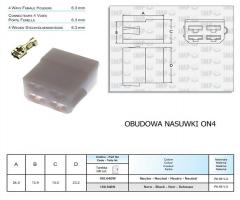 Connect on4b obudowa nasuwki on4b 6,3j