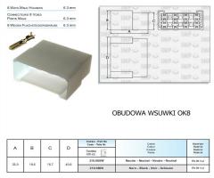 Connect ok8b obudowa wsuwki ok8b 6,3e