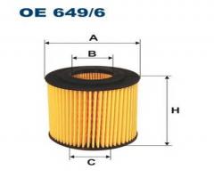 Filtron oe649/6 filtr oleju bmw 116i, 118i, 120i (e87) 9/04 -, bmw 3 (e92) coupe 