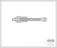 Corteco 19026685 przewód hamulcowy giętki bmw 7 e38 93-01 przód, bmw 7 (e38)
