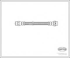 Corteco 19026686 przewód hamulcowy giętki bmw, bmw 3 (e36)
