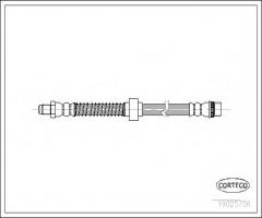 Corteco 19025756 przewód hamulcowy giętki renault kangoo 98- pp