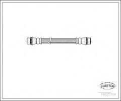 Corteco 19025764 przewód hamulcowy giętki citroen berlingo, citroËn berlingo nadwozie pełne (m_)