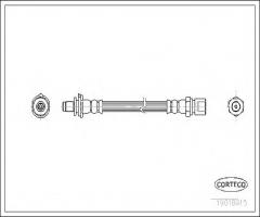 Corteco 19018915 przewód hamulcowy giętki opel, opel vectra a hatchback (88_, 89_)