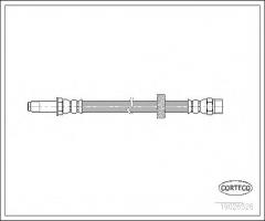Corteco 19026526 przewód hamulcowy giętki seat toledo 93-99 przód, volvo s90