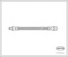 Corteco 19018184 przewód hamulcowy giętki vw golf iii, audi coupe (81, 85), seat toledo i (1l)