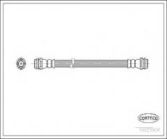 Corteco 19025904 przewód hamulcowy giętki vw golf iv, audi 100 avant (44, 44q, c3)
