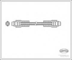 Corteco 19025845 przewód hamulcowy giętki vw passat 96-05 przód, audi a4 (8d2, b5)