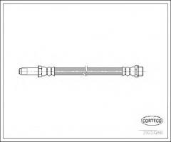 Corteco 19034268 przewód hamulcowy giętki vw t5 03- prawy tył