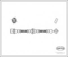 Corteco 19032517 przewód hamulcowy giętki subaru, subaru legacy i (bc)