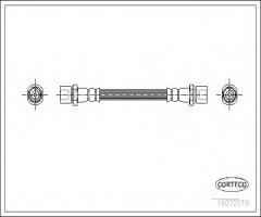 Corteco 19032519 przewód hamulcowy giętki subaru, subaru legacy i (bc)