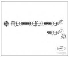 Corteco 19032352 przewód hamulcowy giętki subaru, subaru impreza sedan (gc)