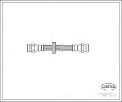 Corteco 19018657 przewód hamulcowy giętki vw seat, seat toledo i (1l), vw corrado (53i)