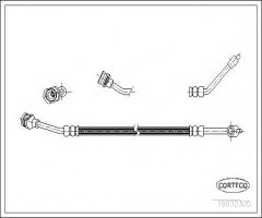 Corteco 19032305 przewód hamulcowy giętki nissan, nissan terrano ii (r20)
