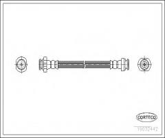 Corteco 19032442 przewód hamulcowy giętki nissan, nissan serena (c23m)
