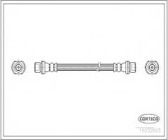 Corteco 19032603 przewód hamulcowy giętki toyota, toyota rav 4 i (sxa1_)