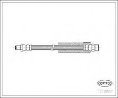 Corteco 19018507 przewód hamulcowy giętki bmw 3 e30, bmw 3 (e30)