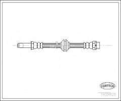 Corteco 19026628 przewód hamulcowy giętki bmw 3 e46 98-06 przód, bmw 3 (e46)