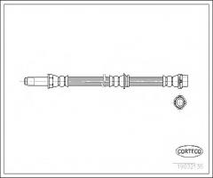 Corteco 19032136 przewód hamulcowy giętki bmw 3 e46 98-06 tył, bmw 3 (e46)