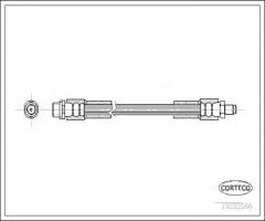 Corteco 19033566 przewód hamulcowy giętki, audi a8 (4e_)