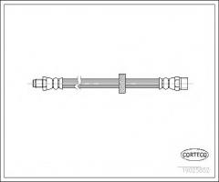 Corteco 19025852 przewód hamulcowy giętki volvo v90 96-98 przód, volvo 960 ii (964)