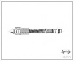 Corteco 19026529 przewód hamulcowy giętki renault clio ii 98-05, opel insignia kombi