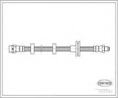 Corteco 19033562 przewód hamulcowy giętki, land rover range rover iii (lm)