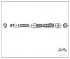Corteco 19032617 przewód hamulcowy giętki mg, mg mg zt, rover 75 (rj)