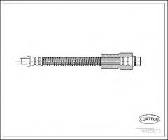 Corteco 19025873 przewód hamulcowy giętki peugeot, peugeot 206+ (t3e)