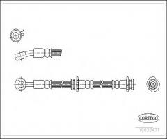 Corteco 19032471 przewód hamulcowy giętki nissan, nissan almera i (n15)