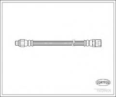 Corteco 19026926 przewód hamulcowy giętki iveco, iveco daily ii platforma / podwozie