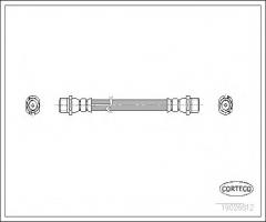 Corteco 19026812 przewód hamulcowy giętki opel astra g 98-04 tył