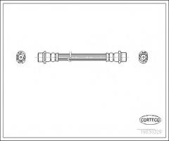 Corteco 19030329 przewód hamulcowy giętki opel corsa c 00-06 tył, opel corsa c (f08, f68)