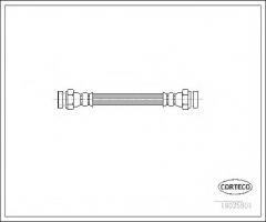 Corteco 19035801 przewód hamulcowy giętki, audi 80 (89, 89q, 8a, b3), seat ibiza ii (6k1)
