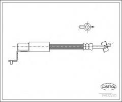 Corteco 19032285 przewód hamulcowy giętki ford, ford mondeo ii sedan (bfp)