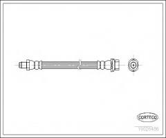 Corteco 19026486 przewód hamulcowy giętki ford, ford focus (daw, dbw)