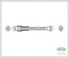 Corteco 19031686 przewód hamulcowy giętki ford, ford fusion (ju_)