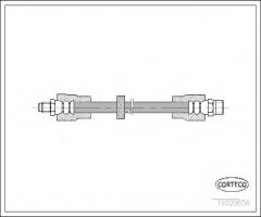 Corteco 19020656 przewód hamulcowy gietki audi a6 quattro 94-97, audi v8 (44_, 4c_)