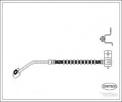 Corteco 19032883 przewód hamulcowy giętki, chrysler pt cruiser (pt_)